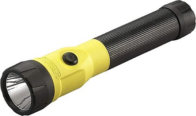 Lanterna recarregável Streamlight 76199 PolyStinger LED com carregador de 12 volts CC e bateria NiMH, amarela.