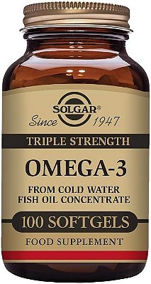 Solgar Omega-3 Triplo Forte 950 mg, 100 Cápsulas - Suporta a Saúde Cardiovascular, das Articulações e da Pele - Suplemento Saudável para o Coração - Ácidos Graxos Essenciais - Liv