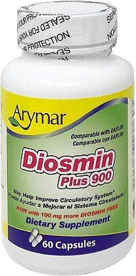 ARYMAR Diosmin Plus 900, Suporte ao Sistema Circulatório (60 Cápsulas/Embalagem de 1)
