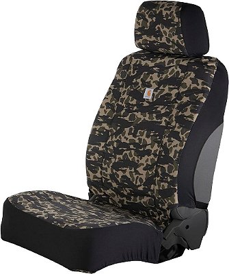 Capas de assento de balde ajustadas de lona de pato de nylon universal Carhartt, proteção durável para assentos com Rain Defender, Blind Duck Camo