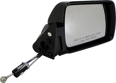 Espelho retrovisor manual remoto do lado do passageiro Dorman 955-237 compatível com modelos selecionados de Jeep, preto.