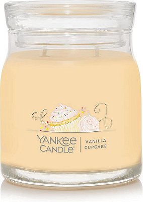 Vela de Dois Pavios com Cheiro de Baunilha Cupcake Yankee Candle, 13 oz (368g), Tempo de Queima de Mais de 35 Horas