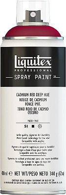 Tinta em Spray Profissional Liquitex, 12oz (400ml), Cad Red Deep Hue