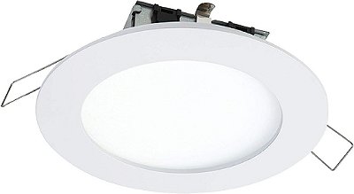 Aro de acabamento embutido de luz de LED integrada redonda HALO SMD4R6950WHDM, com lente SMD-Dm, 5000K luz do dia, (sem necessidade de lata), 4,85 polegadas, br