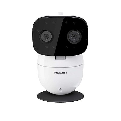 Monitor para bebês de vídeo Panasonic com Pan/Tilt/Zoom remoto, alcance extra longo, conexão segura e portátil, comunicação de duas vias & canções de ninar ou ruídos - Câmera adicional KX-HNC301W