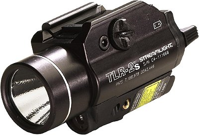 Streamlight 69230 TLR-2s 300-Lumen Lanterna Tática Montada em Trilho com Estrobo e Laser Vermelho Integrado, Preto