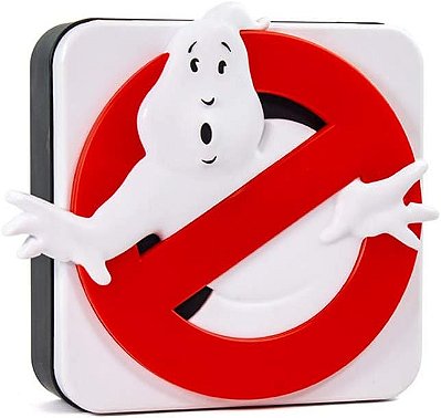 Luminária de Parede Numskull Ghostbusters Logo - Acessório de Iluminação Ambiente para Jogos de Quarto, Casa, Estudo, Escritório, Trabalho - Mercadoria Oficial Ghostbusters, Plástico