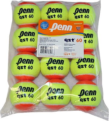 Bolas de Tênis Penn QST 60 - Bolas de Tênis de Feltro Laranja para Iniciantes Juvenis