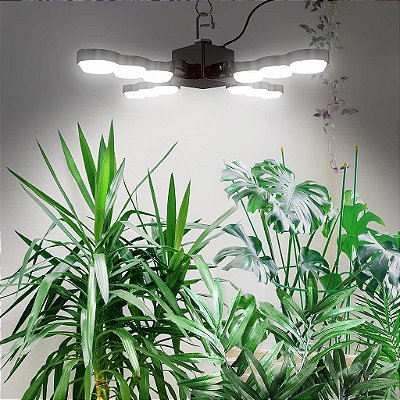 Luz de Crescimento de Plantas SANSI LED, LED de Espectro Completo 60W com Lente Óptica para Alto PPFD, Perfeito para Plantas de Estufa Internas, com Gancho.