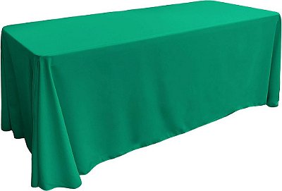 Toalha de mesa retangular lavável LA Linen Polyester Poplin, tampa de mesa resistente a manchas e rugas 90x132, toalha de mesa de tecido para jantar, cozinha, festa, feriado 90 por 132 poleg
