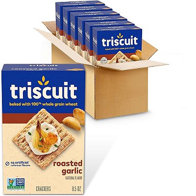 Biscoitos de trigo integral com alho assado Triscuit, 6 - 8,5 caixas de oz