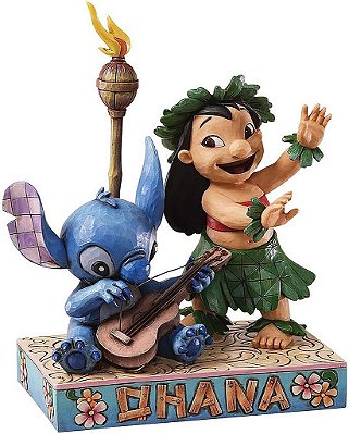 Enesco Disney Tradições por Jim Shore Lilo e Stitch Estátua, 7-3/4 Polegadas