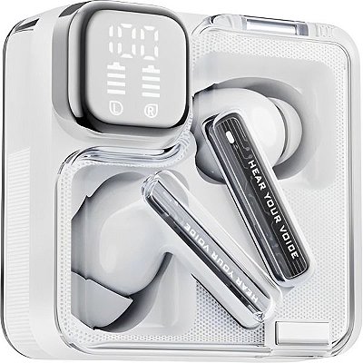 Fone de Ouvido Auricular QCY Melobuds Neo TWS Bluetooth - Branco
