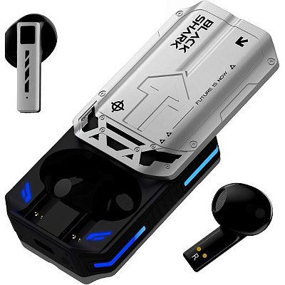 Fone de Ouvido Auricular Sem Fio Black Shark T11 RGB Bluetooth - Cinza