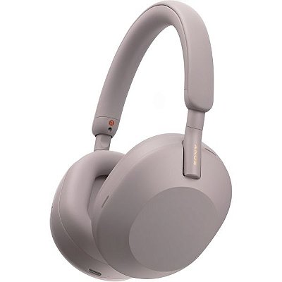 Fone de Ouvido Auricular Sony WH-1000XM5 Bluetooth con Noise Cancelling - Rosa