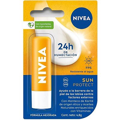 Bálsamo Labial Nivea Sun Protect FPS 30 - 4,8g