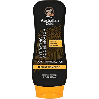 Bronzeador Australian Gold Hydrating Accelerator Dark Tanning Lotion - 237mL