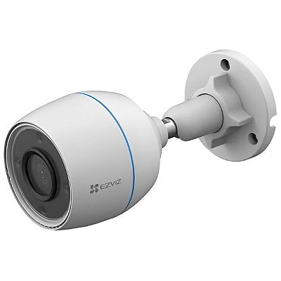 Câmera de vigilância IP Ezviz H3C Color Full HD Wifi - Branco/Preto
