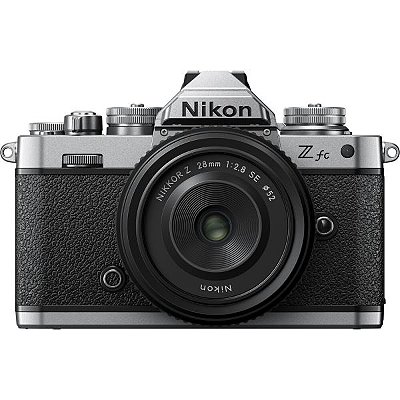 Câmera Nikon Z Fc Kit 28mm f/2.8 - Silver (sem manual)