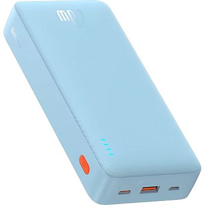 Carregador Portátil Baseus Airpow 20W 20.000 mAh + Cabo USB-C - Azul
