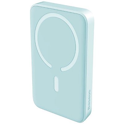 Carregador Portátil Magnético Mini Baseus 20 W 10.000 mAh - Azul Claro (PPCX110103)