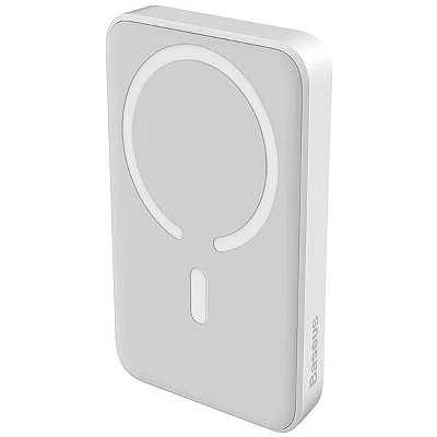 Carregador Portátil Magnético Mini Baseus 20 W 10.000 mAh - Branco (PPCX070002)