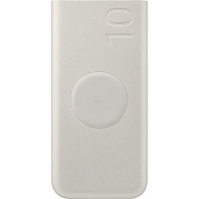 Carregador Sem Fio Samsung U2510 EB-U2510XUEGWW 10000 mAh USB-C - Beige