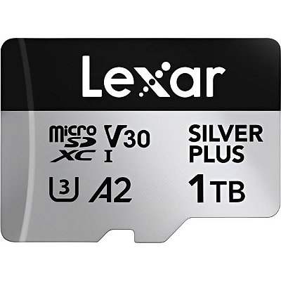 Cartão Micro SD Lexar Professional Silver Plus 205-150MB/S C10 1 TB (LMSSIPL001T-BNANU)