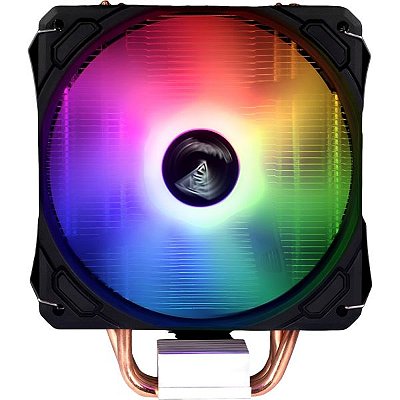 Cooler Gamdias Boreas E1-410 Lite 120 mm PWM RGB para CPU - Preto