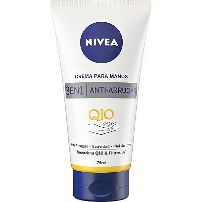 Creme para Mãos Nivea Q10 Antienvelhecimento 3 em 1 - 75mL