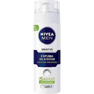 Espuma de Barbear Nivea Men Sensitive - 200mL