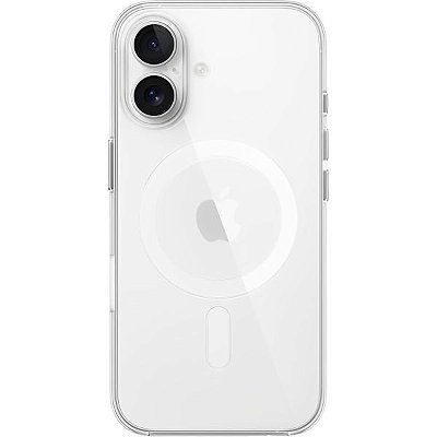 Estojo Protetor Apple para iPhone 16 Magsafe MA6A4ZM/A - Transparente