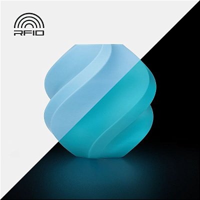 Filamento para Impressora 3D Bambu Lab PLA Glow 1.75 mm - Glow Blue 1kg