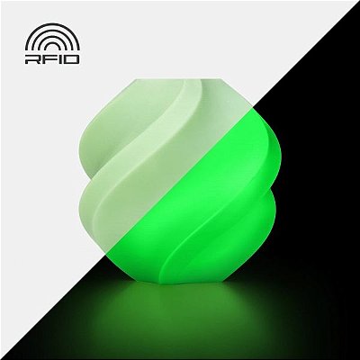 Filamento para Impressora 3D Bambu Lab PLA Glow 1.75 mm - Glow Green 1kg