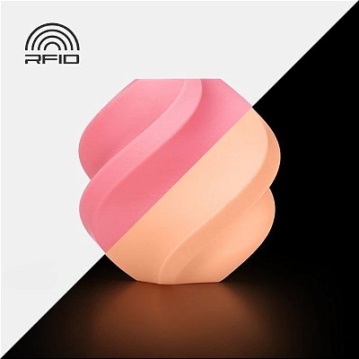 Filamento para Impressora 3D Bambu Lab PLA Glow 1.75 mm - Glow Pink 1kg