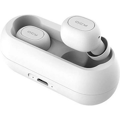 Fone de ouvido QCY T1C TWS Bluetooth - Branco