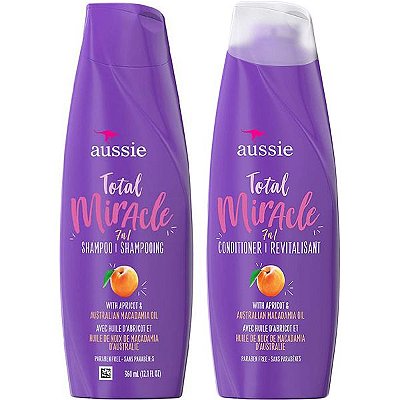 Kit Aussie Total Miracle 7 em 1 Shampoo 360mL + Condicionador 360mL