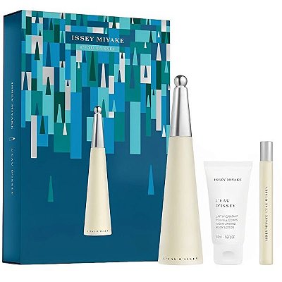 Kit Perfume Issey Miyake L'Eau D'Issey EDT 100mL - Feminino 3 peças