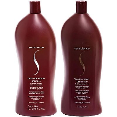 Kit Senscience Tru Hue Violet Shampoo 1L + Condicionador 1L
