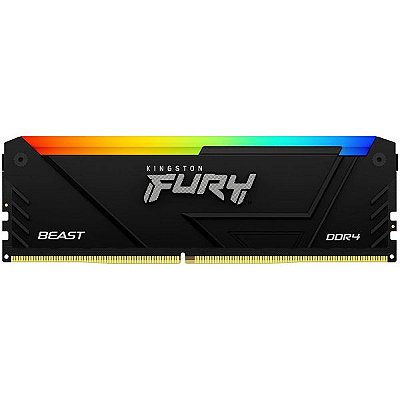 Memória RAM DDR4 Kingston Fury Beast RGB KF432C16BB2A/8 8 GB - Preto