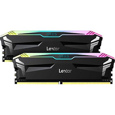 Memória RAM DDR4 Lexar 3600 MHz 16 GB (2X8GB) Ares RGB LD4BU008G-R3600GDLA - Preto