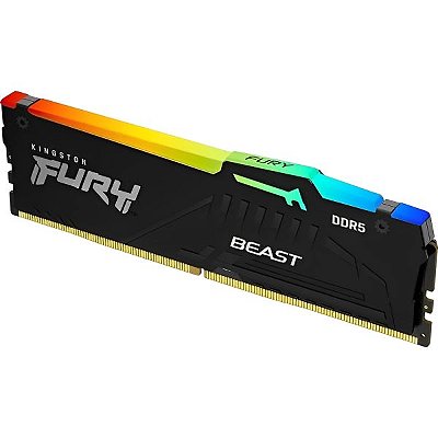 Memória RAM DDR5 Kingston 5600 MHz 32 GB Fury Beast RGB KF556C40BBA-32
