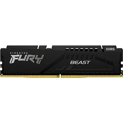 Memória RAM DDR5 Kingston 6000 MHz 16 GB Fury Beast KF560C36BBE2-16 - Preto (EXPO-AMD)