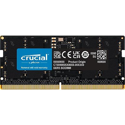 Memória RAM DDR5 SO-DIMM Crucial 5600 MHz 32 GB CT32G56C46S5