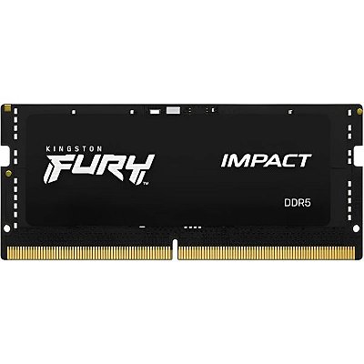 Memória RAM para Notebook DDR5 Kingston 6000 MHz 16 GB Fury Impact KF560S38IB-16 - Preto