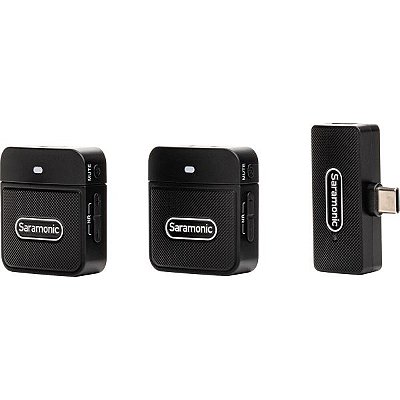 Microfone Sem Fio Saramonic BLINK100 B6 (2TX+1RX) USB-C