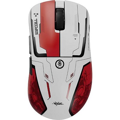 Mouse sem fio Pulsar XLite V4 Quiccs Edition 8K - Branco/Vermelho