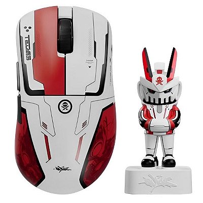 Mouse Sem Fio Pulsar XLite V4 Quiccs Edition 8K Mini - Branco/Vermelho