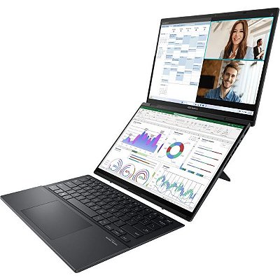 Notebook ASUS Zenbook Duo UX8406CA-PS99T OLED 14" Intel Core Ultra 9 285H 32 GB LPDDR5X 1 TB SSD Touch - Cinza