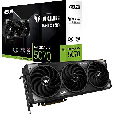 Placa de Vídeo ASUS TUF Gaming GeForce RTX 5070 12 GB GDDR7 OC Edition (90YV0LZ0-M0NA00)